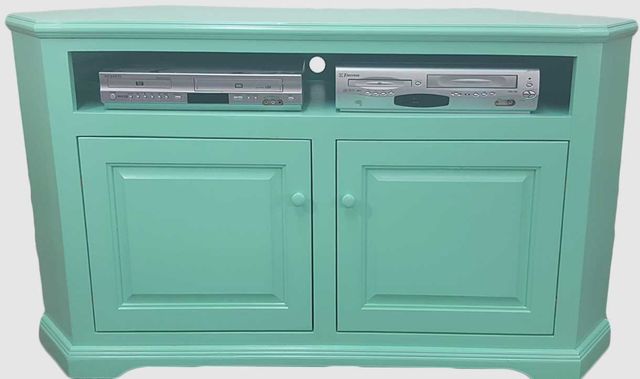 American Heartland Manufacturing Poplar 57" Curve Corner TV Stand-0
