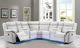 Global Furniture USA UM02 3-Piece White Power Reclining Sectional-1