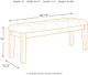 Signature Design by Ashley® Ralene Medium Brown Dining Bench-2