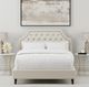 Parker House® Jasmine Champagne Queen Upholstered Panel Bed-0