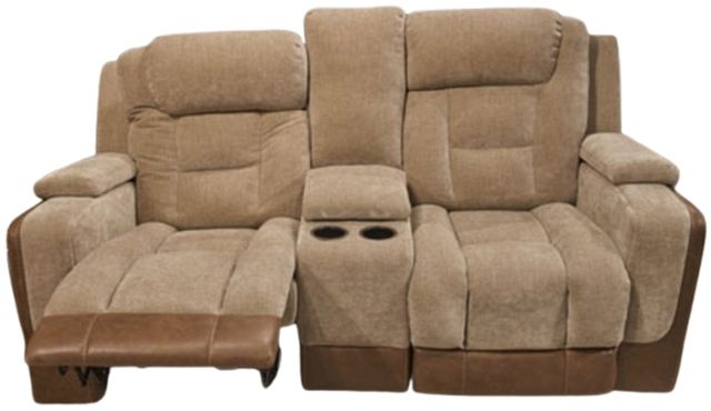 Signature Design by Ashley® Ultimax Brownstone Power Reclining Loveseat-4