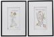 A & B Home 2-Piece Orange/White Wall Art Set-2