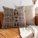 Surya Binga Dark Brown 20"x20" Toss Pillow with Down Insert-4