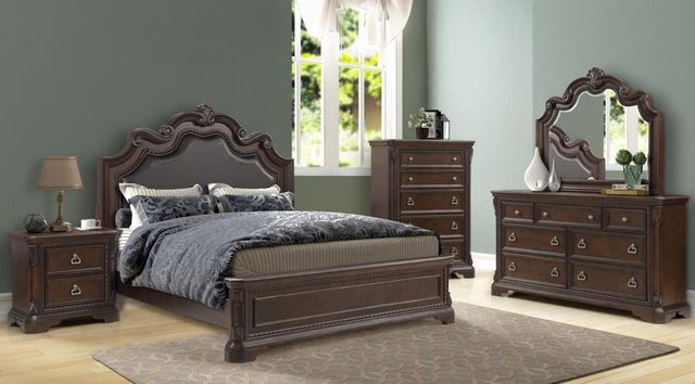 Bernards Coventry Cherry 7-Drawer Dresser-1