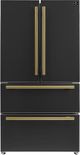 FORNO® Espresso Moena 36" 19.2 Cu. Ft. Counter Depth Black French Door Refrigerator-0