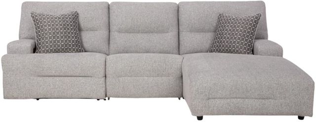 Signature Design by Ashley® Acklen Place 3-Piece Pewter Right-Arm Facing Power Reclining Sectional and Chaise-2