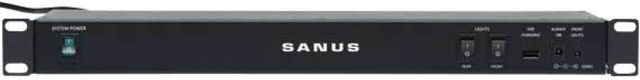 Sanus®  EcoSystem™ Component Series Black Rack Mount Power Supply-0