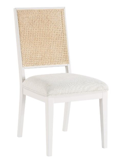 Meridian Furniture Butterfly Cream/White Upholstered Dining Chair-0