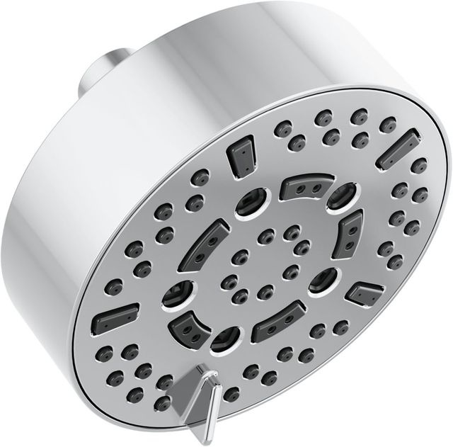 Brizo Essential™ Polished Chrome Linear Round H2Okinetic® Multi-Function Wall Mount Shower Head-0