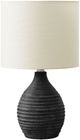 Monarch Specialties Inc. Grey Resin/Ivory Shade Table Lamp -0