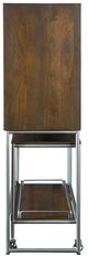 Howard Miller® Medium Brown Cart Wine and Bar Cabinet-4