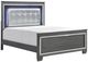Homelegance® Allura Gray California King Panel Bed with LED-0