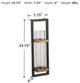 Signature Design by Ashley® Colburn Black/Natural Wall Sconce-2