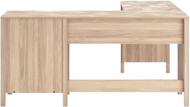 Signature Design by Ashley® Battelle Tan Office Desk with Return-3