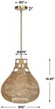 Uttermost® Hestia Antique Brass/Brown Pendant-2