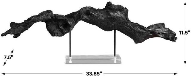 Uttermost® Charred Timber Black Sculpture-3