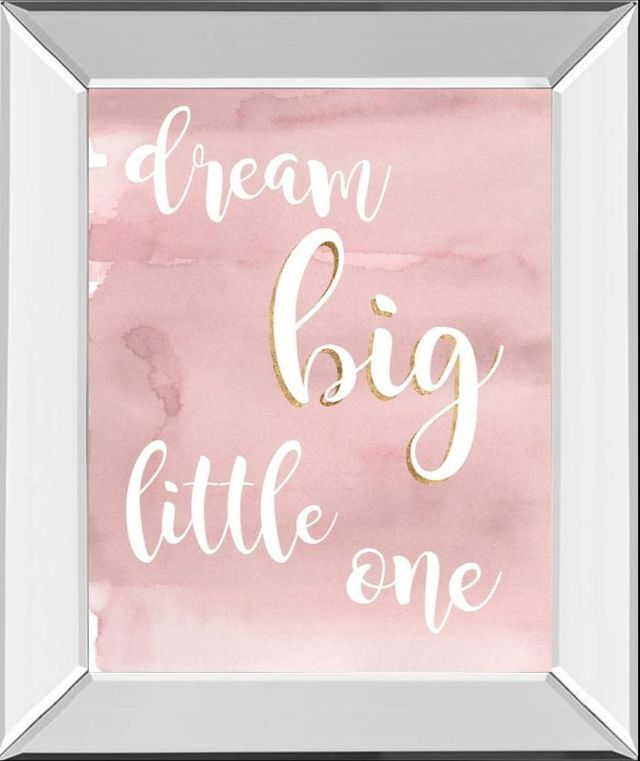 Classy Art Baby Girl IV by Studio W Mirror Framed Wall Art-0