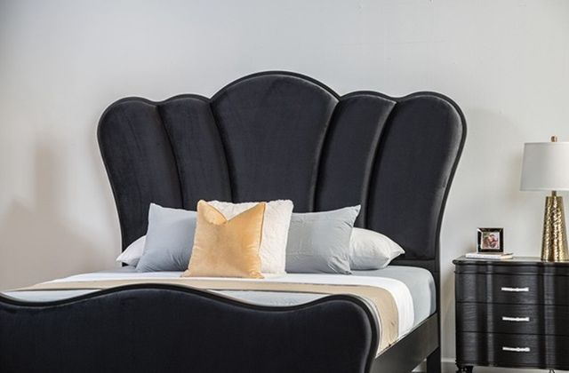 Furniture of America® Melodi Parc 4-Piece Black Queen Bedroom Set-2