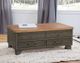 Steve Silver Co. Bear Creek Caramel Lift-Top Cocktail Table with Sable Base-4