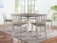Steve Silver Co. Joanna Mocha Top Round Counter Dining Table with Two Tone Ivory Base-2