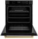 ZLINE Autograph Edition Professional 30" Black Stainless Steel Single Electric Wall Oven-1