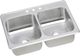 Elkay Celebrity® Brushed Satin 43" x 22" x 6-7/8" 3-Hole Equal Double Bowl Drop-In Sink-0