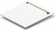 ZLINE Autograph Edition 24" White Matte with Champagne Bronze Handle Dishwasher Panel-1