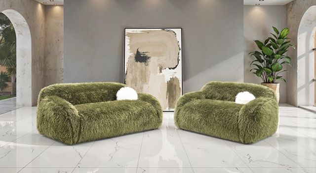 Furniture of America® Darwen Green Loveseat-2