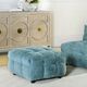 Stylecraft Dann Foley Lifestyle Blue Bird Gray Ottoman-1