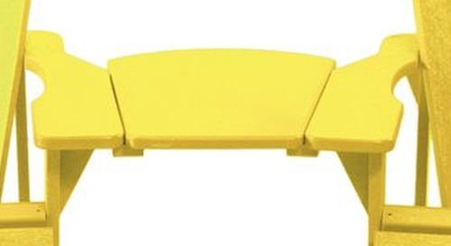 C.R. Plastics Yellow Arm Table-1