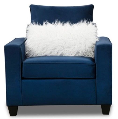American Wholesale Furniture Indigo Blue Chair-0