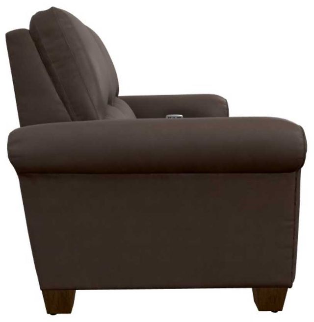 La-Z-Boy® Clybourn Cognac Leather Power Reclining Loveseat with Headrest-3