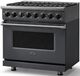 Viking® 7 Series 36" Cast Black Pro Style Dual Fuel Range-3
