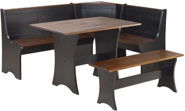 Linon Coastal 3-Piece Black/Walnut Nook Table Set-0