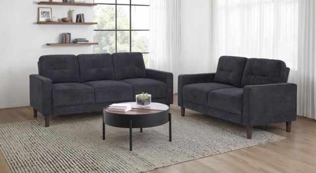 Coaster® Bowen II 2-Piece Steel Gray Upholstered Sofa Set-1