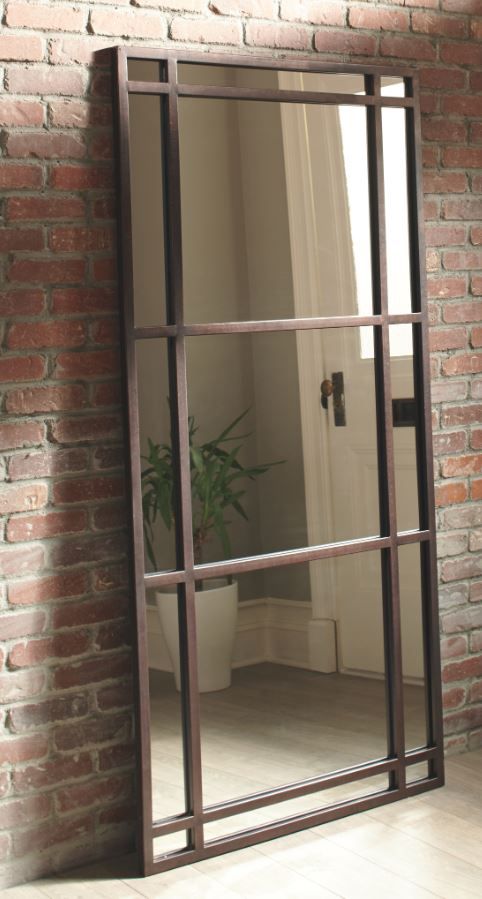 Signature Design by Ashley® Eddard Antique Brown Floor Mirror-1