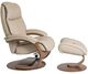 Fjords® Classic Comfort General "C-base" Shadow Grey Large Recliner with Footstool-0