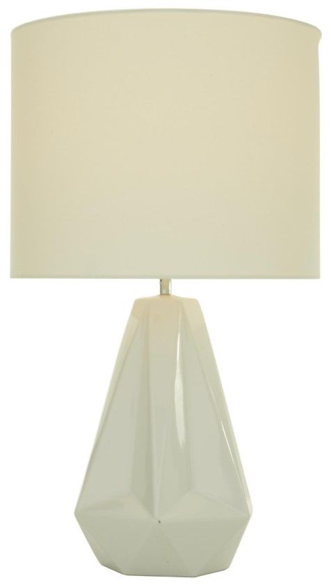 Deco Marche White 15" Table Lamp-0