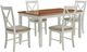 Powell® Jane 5-Piece Honey Brown/Vanilla White Dining Set-0