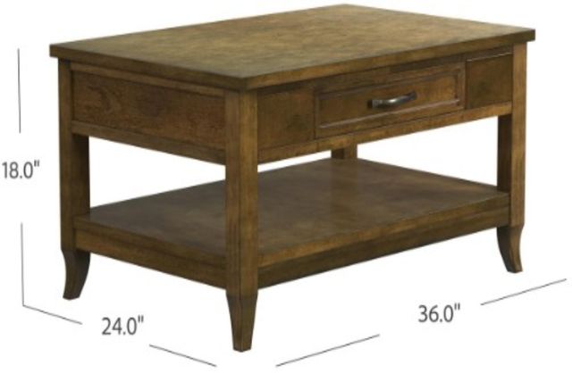 Null Furniture Salem Brown Rectangular Cocktail Table-3
