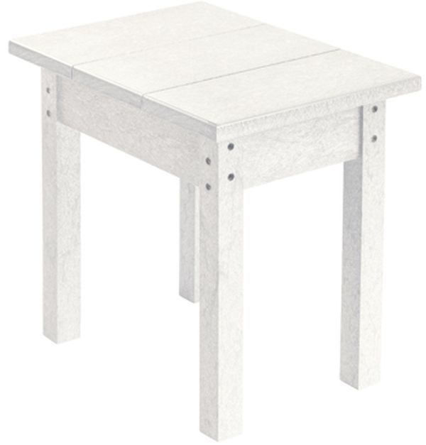 C R Plastic Generation Line White Small Rectangular Table-0