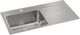 Elkay Lustertone® Classic Lustrous Satin 43" x 22" x 10" 1-Hole Single Bowl Drop-In Sink with Left Drainboard-0