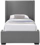 Meridian Furniture Oxford Grey Twin Bed-1
