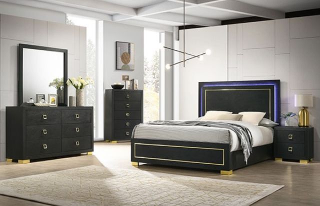 Furniture of America® Latimer Black Dresser-1