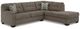 Signature Design by Ashley® Mahoney 2-Piece Chocolate Right-Arm Facing Sectional and Chaise-0