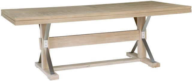 aspenhome® Maddox Biscotti Trestle Dining Table-0