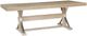 aspenhome® Maddox Biscotti Trestle Dining Table-0