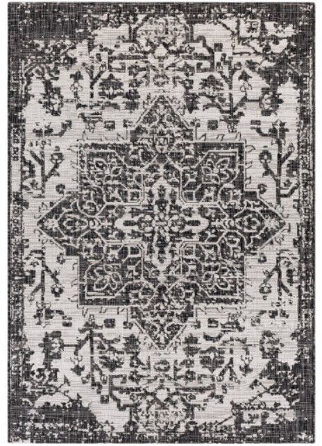 Surya Eagean Charcoal/Light Beige 4'x6' Area Rug-0