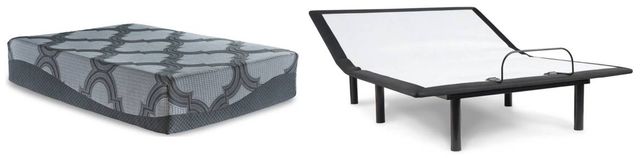 Sierra Sleep® by Ashley® 2-Piece 14" Hybrid and Adjustable Base King Mattress Set-0