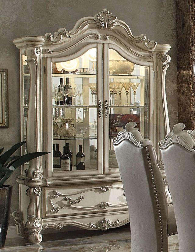ACME Furniture Versailles Bone White Curio Cabinet-2